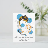 オリエクールントツイ日本のンブロンホワイトコイフィッシュ ポストカード (スタンド正面)