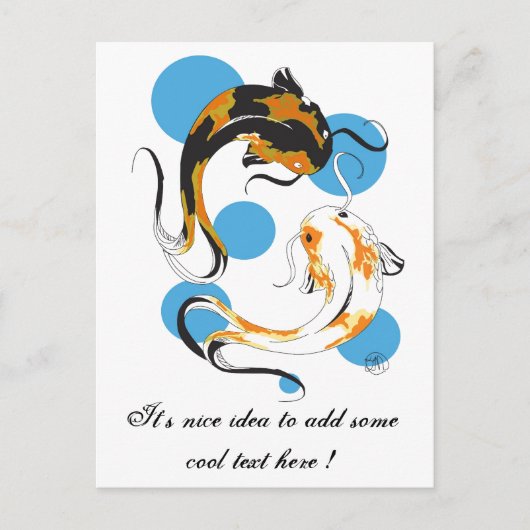 オリエクールントツイ日本のンブロンホワイトコイフィッシュ ポストカード (正面)