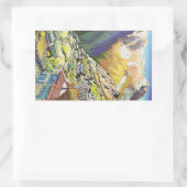 オリエクールントナムチェバザールチベット山芸術 長方形シール (バッグ)