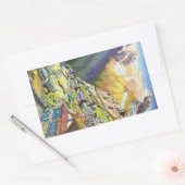 オリエクールントナムチェバザールチベット山芸術 長方形シール (封筒)