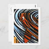 オリエクールント古代の伝説のコイ魚の鯉芸術 ポストカード (正面/裏面)