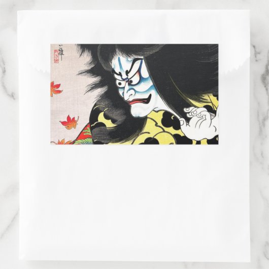 オリエクールント戸隠日本の刺青 長方形シール (バッグ)