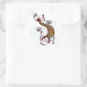 オリエクールン日本のコイカープフィッシュピンクロータス ラウンドシール (バッグ)