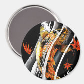 オリエクールン日本のコイラッキーカープウォーターインク マグネット (正面/裏面)