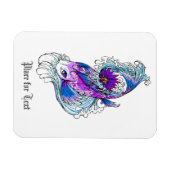 オリエクールン日本のパープルコイ魚 マグネット (横)