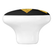 オリエフェイクント金ゴールド鎌倉源日本門美術 セラミックノブ (側面)