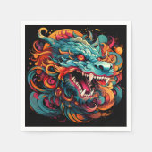 オリエモダンントドラゴン陛下 スタンダードカクテルナプキン (正面)