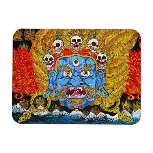 オリエンカッコいいタルタンカデモンタトゥーアート マグネット (横)