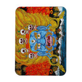 オリエンカッコいいタルタンカデモンタトゥーアート マグネット (縦)