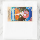 オリエンカッコいいタルタンカマンダラバタトゥーアート 長方形シール (バッグ)