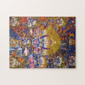 オリエンクールタルチベットタンカの神タ鮮やかトゥー ジグソーパズル (横)