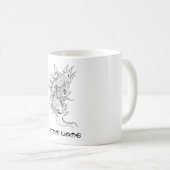 オリエンクールタルツ日本のインコイコイ魚のタトゥー コーヒーマグカップ (正面右)