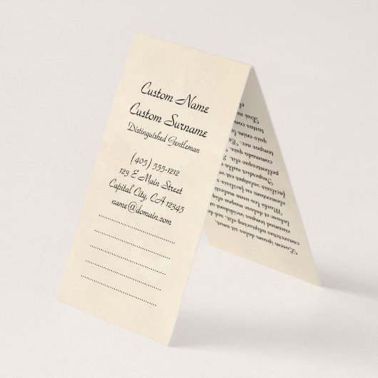 オリエンクールタル伝説の古中国の代竜の墨 名刺 (裏面)