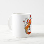 オリエンタクールル日本の金ゴールドラッキーコイコープ コーヒーマグカップ (正面左)