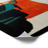 オリエンタルな黄色のターバンを巻いた女性 / 美しさとファッション ポスター (角)