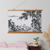 オリエンタルぶら下がったランドスケープ 吊り下げ型タペストリー (寝室)