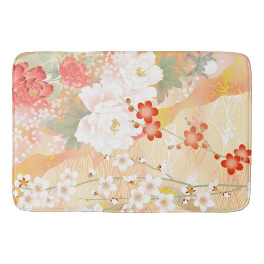 オリエンタルアク日本のセントフローラソフトカラー–1 バスマット (正面)