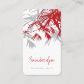 オリエンタルアジアンバ葉ンブーツリーモダンゼンスパ 名刺 (正面)