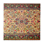 オリエンタルアジルベディアンアンティークキリムラグ タイル (正面)