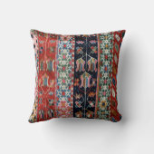 オリエンタルアナトリアンベリーレッドターキリムラグ クッション (裏面)