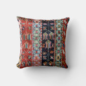 オリエンタルアナトリアンベリーレッドターキリムラグ クッション (正面)