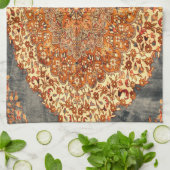 オリエンタルアンティークターキッシュペルシア質感 キッチンタオル (折り畳み)