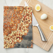 オリエンタルアンティークターキッシュペルシア質感 キッチンタオル (四つ折り)