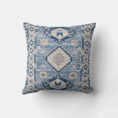 オリエンタルアンティークブルークリムラグ クッション (裏面)