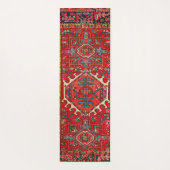 オリエンタルアンティークペルシアターキッシュカーペットパターン ヨガマット (裏面)