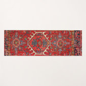 オリエンタルアンティークペルシアターキッシュカーペットパターン ヨガマット (正面(横))