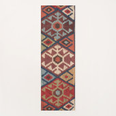 オリエンタルアンティークペルシアターキッシュカーペットラグ ヨガマット (正面)