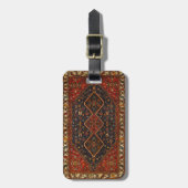オリエンタルアンティークペルシアターキッシュカーペットラグ ラゲッジタグ (正面縦)