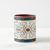 オリエンタルアンティークペルシアターキッシュコーヒーマグ マグカップ (中央)