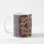 オリエンタルアンティークペルシアターキッシュブルーラグ コーヒーマグカップ (左)