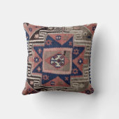 オリエンタルアンティークレッドキリムラグ クッション (裏面)