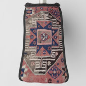 オリエンタルアンティークレッドキリムラグ ゴルフヘッドカバー (回転90)