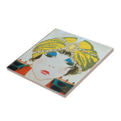 オリエンタルイエローターバン/美しいファッション タイル (側面)