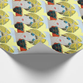 オリエンタルイエローターバン/美しいファッション ラッピングペーパー (角)