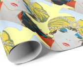 オリエンタルイエローターバン/美しいファッション ラッピングペーパー (ロールコーナー)