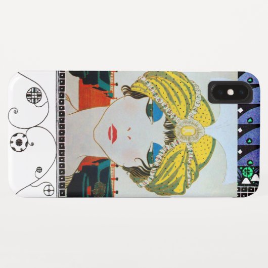 オリエンタルイエローターバン/美しいファッション Case-Mate iPhoneケース (裏面(横))