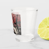 オリエンタルインクブラシスケッチ中国の風景 ショットグラス (右)