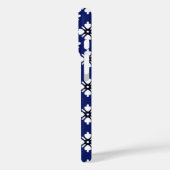 オリエンタルインディゴホワイト片染め花柄 Case-Mate iPhoneケース (裏面 / 左)