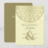 オリエンタルウェディング - 招待状 (正面/裏面)