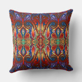 オリエンタルウォーターカラーパターンI +あなたのアイディア クッション (裏面)