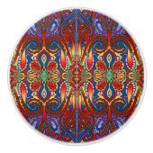 オリエンタルウォーターカラーパターンI +あなたのアイディア セラミックノブ (正面)