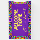 オリエンタルウォーターカラーパターンIII +あなたのアイディア 横断幕 (縦)