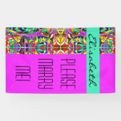 オリエンタルウォーターカラーパターンIII +あなたのアイディア 横断幕 (横)