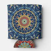 オリエンタルウォーターカラーフローラマンダラカーペット 缶クーラー (裏面)