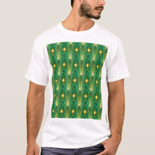 オリエンタルエレガンス:アールデコ壁紙 Tシャツ