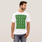 オリエンタルエレガンス:アールデコ壁紙 Tシャツ (正面フル)